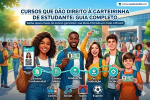 Cursos que dão direito à Carteirinha de Estudante