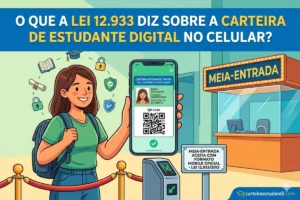 LEGALIDADE DA CARTEIRA ESTUDANTIL 2 O que a Lei 12.933 diz sobre o formato mobile da carteira de estudante