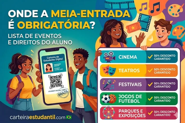 Onde a Meia Entrada é Obrigatória Lista de Eventos e Direitos do Aluno