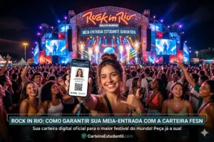 Rock in Rio Como garantir meia entrada com Documento do Estudante DNE